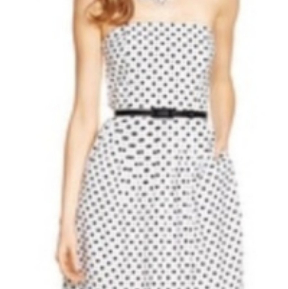 White House Black Market Dress polka dots